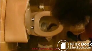 Sexy teen toilet farting and pooping blast