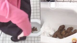 Brown shit from sexy ass - video 2