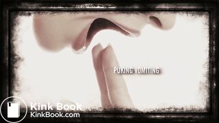 beautiful and sexy brunette shits and pisses