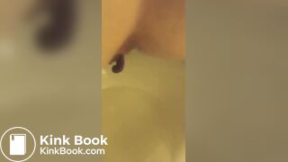 nice girl poo in toilet