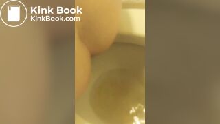 nice girl poo in toilet