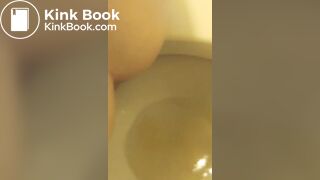 nice girl poo in toilet