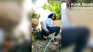 Shitting in the yard - video 2