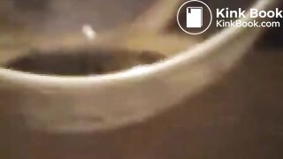 Dirty girl scat bathing