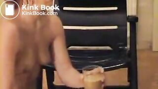 Dirty girl scat bathing