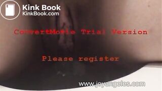 Girl releasing a huge dump