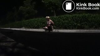 Woman Porn Into Bondage Play And Shits Out Her Enema In Public