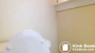 Chubby on the toilet