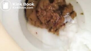 Chubby on the toilet