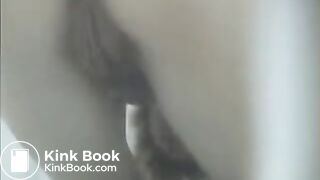 toilet shitting unusual cleaning 025 (blonde Milf cleans with paper sheet)