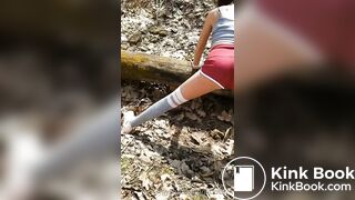 Lilbuttlex got fucked in the ass in the woods