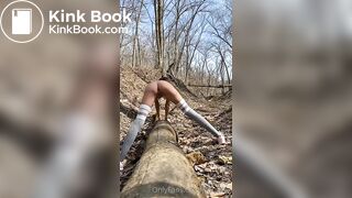 Lilbuttlex got fucked in the ass in the woods