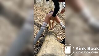 Lilbuttlex got fucked in the ass in the woods