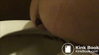 clogged toilet big poop