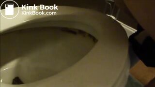 clogged toilet big poop