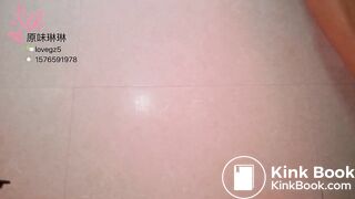pretty chinese girl pooping - video 2