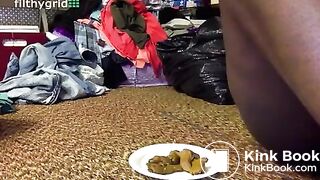 Thick ass ebony scat