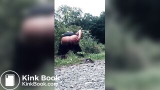 Chick Poop Behind Bushes