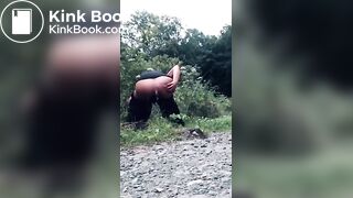 Chick Poop Behind Bushes