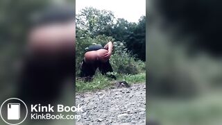 Chick Poop Behind Bushes