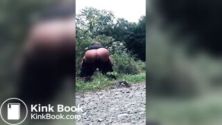 Chick Poop Behind Bushes