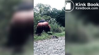 Chick Poop Behind Bushes