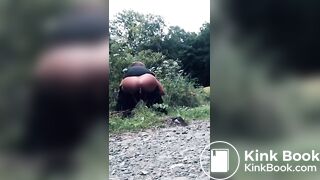 Chick Poop Behind Bushes