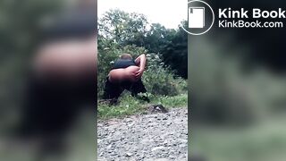 Chick Poop Behind Bushes