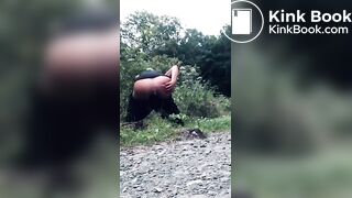 Chick Poop Behind Bushes