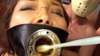 Japanese Slut Gets Teeth Brushed With Shit