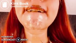 Dirty girl eats her shit and drinks her vomit
