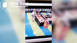 Woman Blasts Desperate Shit on Grocery Store Floor