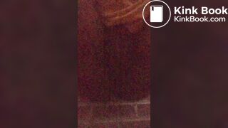 Pooping outside in the dark