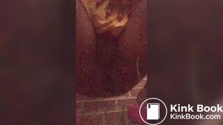 Pooping outside in the dark