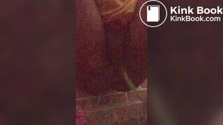 Pooping outside in the dark