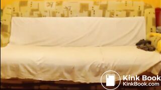 Hot ass girl pooping on bedroom floor