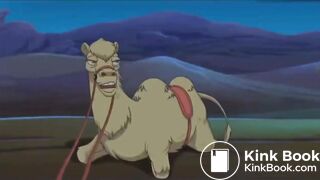 Desert woman having diarrhea