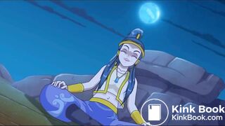 Desert woman having diarrhea