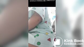 Girl pooping on Toilet - video 2