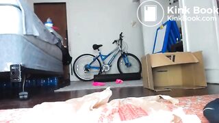 Open legged shitting