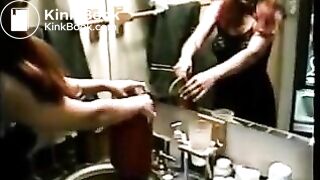 Outdoor enema and messy expulsion