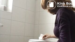 Dutch 30 years old Girl is Pooping in the Bathroom in Different Positions