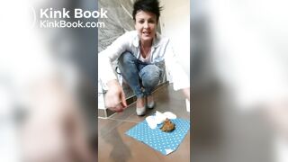 pretty girl pooping for you