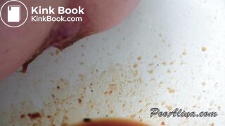 Brunette Girl has diarrhea