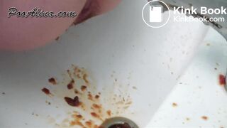 Brunette Girl has diarrhea