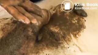 Shit eating hand job