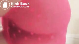 Girl does a sloppy poop in pink pants