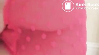 Girl does a sloppy poop in pink pants