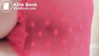 Girl does a sloppy poop in pink pants