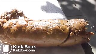 Girl's Thick Poops On The Back Patio